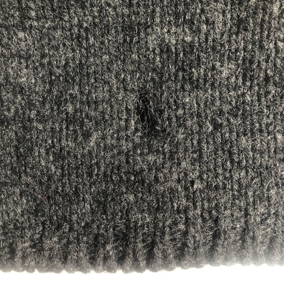 ❤️NWOT POLO Ralph Lauren 100% Lambswool Scarf Charcoal 59”x10” - Picture 4 of 4